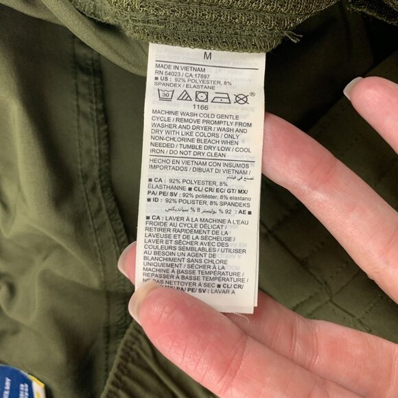 Old Navy Conifer Green Stretchtech Wide Leg Cargo Pant M - Picture 5 of 7